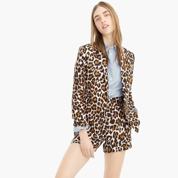 J. Crew Parke Blazer in Leopard size 10 NWT - Picture 1 of 10